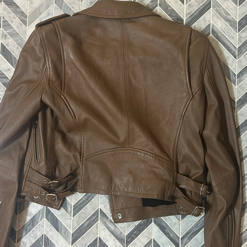 Iro Ashville Brown Leather Jacket - Picture 4 of 4